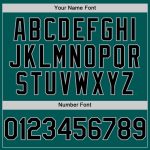 Custom Midnight Green Gradient 3D Twinkle Star Baseball Jersey - Personalized Team Name & Number, Black-Gray Design Personalized