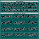 Custom Midnight Green Gradient 3D Twinkle Star Baseball Jersey - Personalized Team Name & Number, Black-Gray Design Personalized
