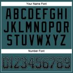 Custom Name and Number Midnight Green Black-Gray Baseball Jersey - Personalized Authentic Drift Fashion Team Gear Personalized