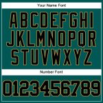 Personalized Authentic Baseball Jersey in Midnight Green and Black-Old Gold Personalized Midnight Green Black-Old Gold Authentic