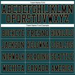 Custom Personalized Football Jersey, Midnight Green and Black-Old Gold Mesh, Team Name and Number Personalized Midnight Green