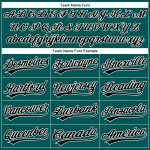 Custom Midnight Green Black and White Baseball Jersey with Personalized Name and Number - Authentic Design Personalized Midnight
