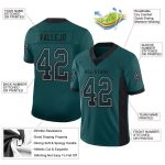 Custom Name Number Mesh Drift Football Jersey Midnight Green Black White Team Personalized Midnight Green Black-White Mesh