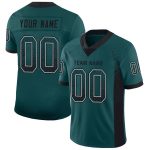Custom Name Number Mesh Drift Football Jersey Midnight Green Black White Team Personalized Midnight Green Black-White Mesh