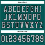 Custom Name Number Authentic Football Jersey in Midnight Green Gray Black Mesh Personalized Midnight Green Gray-Black Mesh