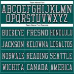 Custom Name Number Authentic Football Jersey in Midnight Green Gray Black Mesh Personalized Midnight Green Gray-Black Mesh