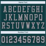 Custom Midnight Green Light Gray Black Mesh Football Jersey with Personalized Name and Number - Authentic Team Gear Personalized