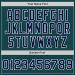 Custom Name Number Authentic Baseball Jersey Midnight Green Navy-Red Personalized Midnight Green Navy-Red Authentic Baseball