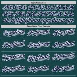 Custom Name Number Authentic Baseball Jersey Midnight Green Navy-Red Personalized Midnight Green Navy-Red Authentic Baseball