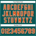 Custom Midnight Green Orange-White Baseball Jersey with Personalized Name and Number - Authentic Team Apparel Personalized