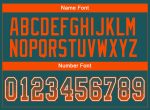Personalized Custom Name Number Orange-White Mesh Drift Fashion Football Jersey - Midnight Green Team Jersey Personalized