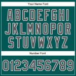 Custom Name and Number Personalized Baseball Jersey in Midnight Green Steel Gray-White Authentic Design Personalized Midnight
