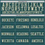 Personalized Vintage USA Flag Football Jersey - Midnight Green City Cream Mesh - Custom Name & Number Personalized Midnight