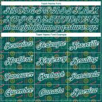 Custom Name Number Midnight Green Dollar Sign Money Theme T-Shirt with 3D Pattern Design - Performance Tee Personalized Midnight