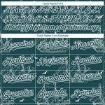 Personalized Midnight Green 3D Pattern Frigate with Seagulls Baseball Jersey Custom Name & Number Authentic Team Shirt Personalized