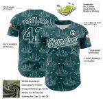 Personalized Midnight Green 3D Pattern Frigate with Seagulls Baseball Jersey Custom Name & Number Authentic Team Shirt Personalized
