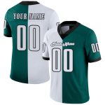 Custom Name Number Midnight Green Black White Mesh Fashion Football Jersey - Personalized Team Jersey Personalized Midnight