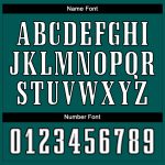 Custom Name Number Midnight Green Black White Mesh Fashion Football Jersey - Personalized Team Jersey Personalized Midnight