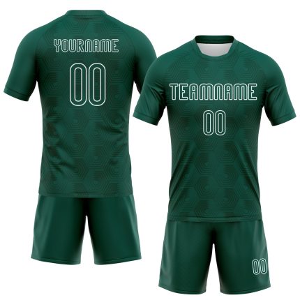 Personalized Midnight Green Geometric Shape Volleyball Uniform Jersey for Sublimation Printing Personalized Midnight Green