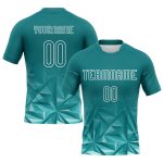 Custom Geometric Midnight Green Volleyball Jersey with Name and Number - Personalized Team Uniform Personalized Midnight