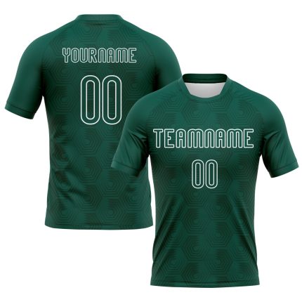 Personalized Midnight Green Geometric Shape Volleyball Uniform Jersey for Sublimation Printing Personalized Midnight Green