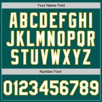 Custom Midnight Green White Gold Baseball Jersey with Personalized Name & Number - Authentic Team Apparel Personalized Midnight