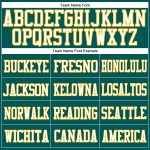 Midnight Green White Gold Authentic Football Jersey - Personalized Custom Sportswear Personalized Midnight Green White-Gold