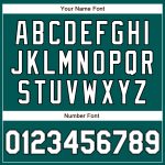 Custom Name and Number Authentic Baseball Jersey in Midnight Green, White, Gray, Black - Personalized Team Gear Personalized