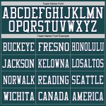 Custom Midnight Green White-Navy Mesh Football Jersey with Personalized Name and Number - Authentic Team Apparel Personalized