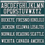 Custom Midnight Green White-Old Gold Mesh Football Jersey with Personalized Name & Number - Authentic Team Gear Personalized
