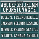Custom Midnight Green White-Orange Football Jersey with Personalized Name and Number - Authentic Team Gear Personalized Midnight