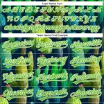 Custom Baseball Jersey with Personalized Name and Number, 3D Cactus Festival Design in Navy and Aurora Green-White Personalized