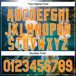 Personalized 3D Jellyfish Ocean Baseball Jersey - Navy Bay Orange-White Custom Name and Number Personalized Navy Bay Orange-White