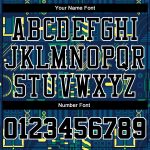 Custom Name and Number Sublimation Basketball Jersey - Personalized Navy Black-Gold Round Neck Suit Personalized Navy Black-Gold