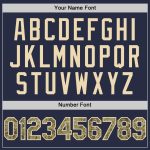 Custom Name and Number Personalized Navy Camo Cream Mesh Baseball Jersey - Authentic Throwback Team Apparel Personalized