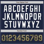 Custom Navy Camo Olive Bomber Varsity Letterman Jacket with Personalized Name & Number - Full-Snap Two Tone Design Personalized