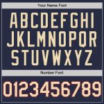 Custom Name and Number Authentic Throwback Baseball Jersey - Personalized Navy City Cream Crimson Mesh Design Personalized