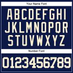 Custom Name Number Authentic Baseball Jersey Personalized Navy Cream Design Personalized Navy Cream Authentic Baseball Jersey