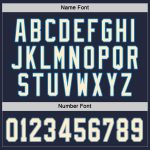 Custom Name and Number Hockey Jersey in Navy Cream-Blue - Personalized Team Jersey Personalized Navy Cream-Blue Hockey Jersey