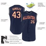 Custom Name Number Personalized Baseball Jersey - Sleeveless Navy Cream Red Authentic Team Jersey Personalized Navy Cream-Red