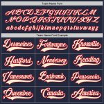Custom Name Number Personalized Hockey Jersey Navy Cream Red Team Personalized Navy Cream-Red Hockey Jersey Team Custom Name