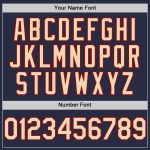 Custom Name and Number Authentic Throwback Baseball Jersey - Personalized Navy Red Cream Mesh Personalized Navy Cream-Red