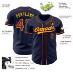 Personalized Navy Gold Crimson Authentic Baseball Jersey for Men and Women Personalized Navy Crimson-Gold Authentic Baseball