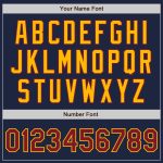 Custom Navy and Crimson Gold Team Bomber Jacket with Name and Number - Full-Snap Varsity Letterman Two Tone Design Personalized