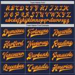 Custom Navy and Crimson Gold Team Bomber Jacket with Name and Number - Full-Snap Varsity Letterman Two Tone Design Personalized