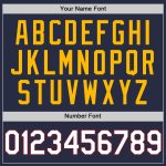 Custom Navy and Crimson Gold Baseball Jersey with Personalized Name and Number - Authentic Throwback Team Gear Personalized