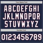 Custom Name and Number Softball Jersey Unisex Two-Button Navy Crimson Pinstripe White Personalized Navy Crimson Pinstripe
