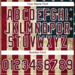 Personalized 3D Skull American Flag T-Shirt with Custom Team Name & Number - Navy Crimson-White Performance Tee Personalized