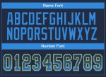 Custom Name Number Personalized Navy Blue Yellow Mesh Drift Football Jersey Personalized Navy Electric Blue-Yellow Mesh Drift