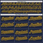 Custom Name Number Baseball Jersey - Personalized Navy Gold 3D Grunge Abstract Splatter Design Art Personalized Navy Gold